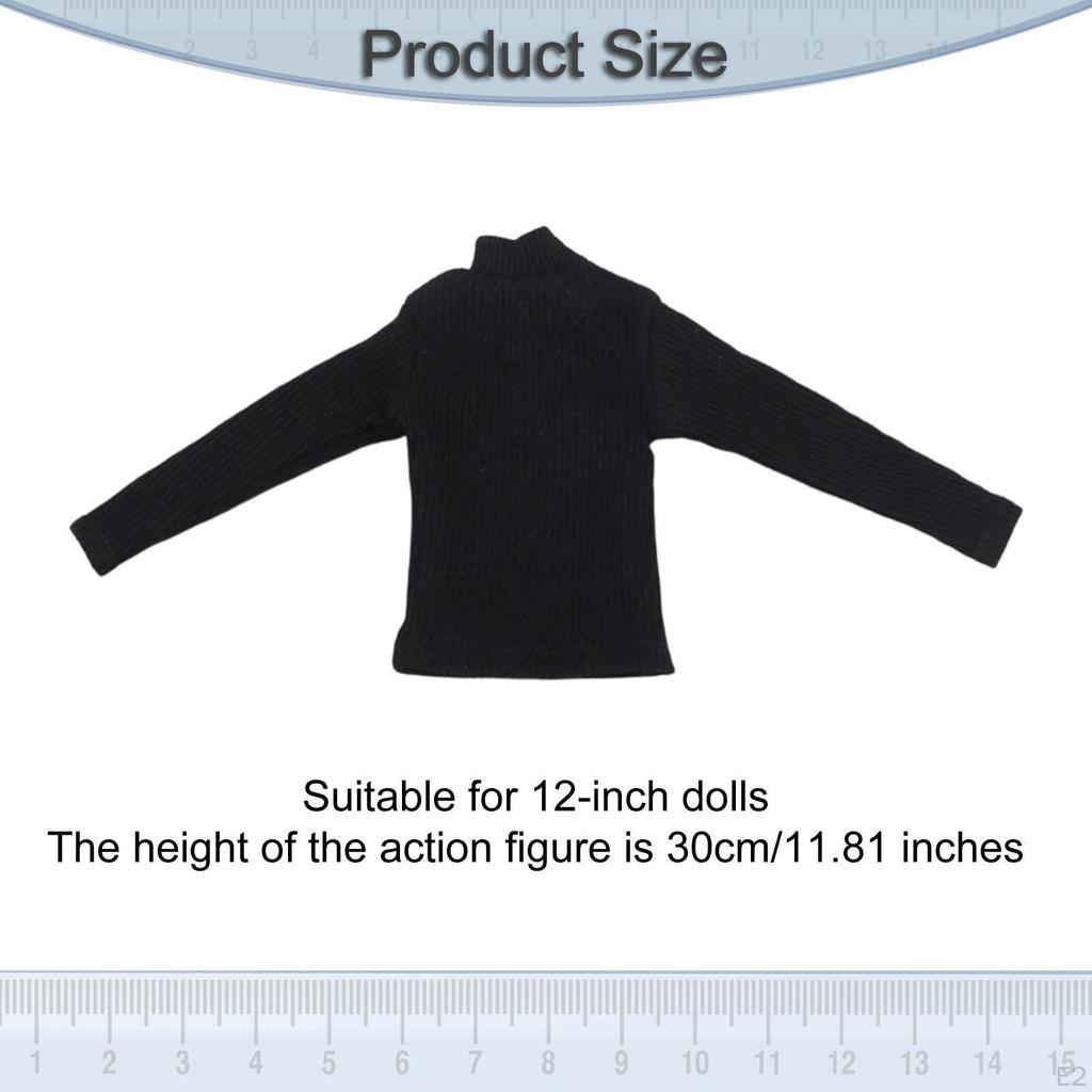 1/6 Action Figure Clothes 12 inch Male Dressing up Long Sleeved Model Trendy Doll Knitted