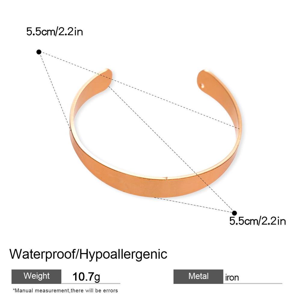 Minimalistyczna Błyszcząca Otwarta Bransoletka: Styl europejsko-amerykański, Wszechstronny i Unikalny Design