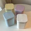 Simple Desktop Mini Trash Can with Lid, Creative Press-Type Waste Bin for Living Room and Office Cleaning & Storage