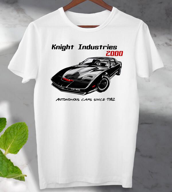 

Рыцарь Дорог KITT 82 Pontiac Michael Industries Футболка Постер Мужская Женская S