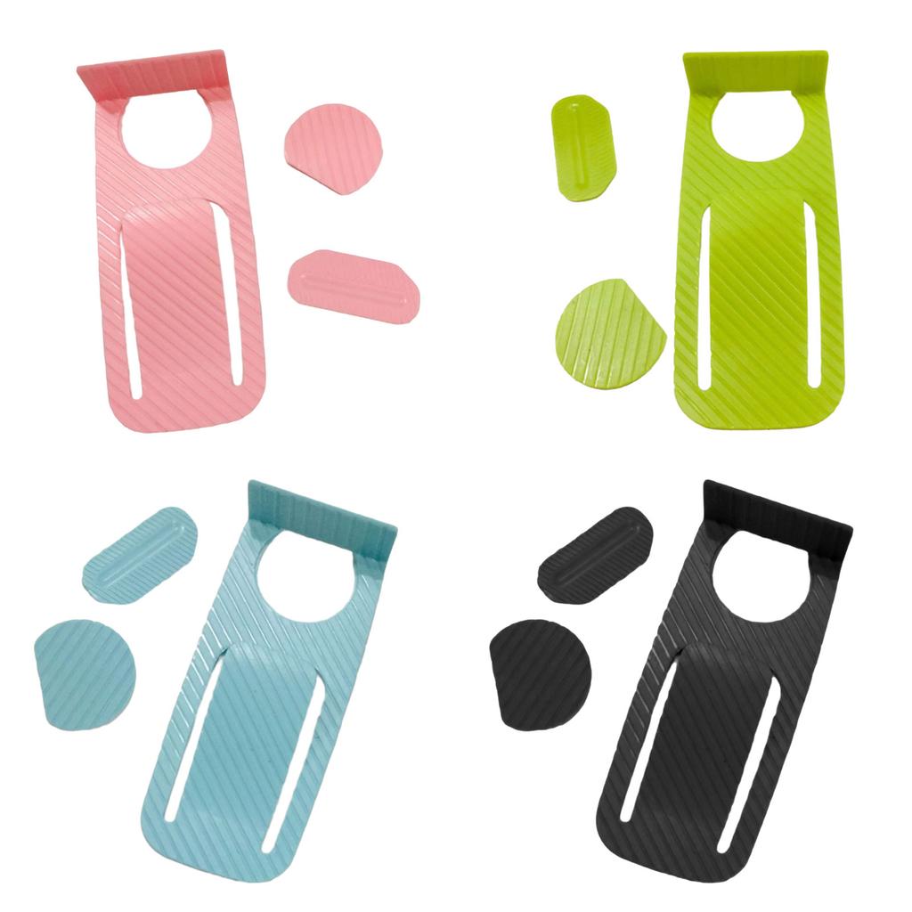 Plastic Door Stoppers Safety Door Block Wedge Doorstops Wall Protectors Easy Stick Door Holder for Homes Office School