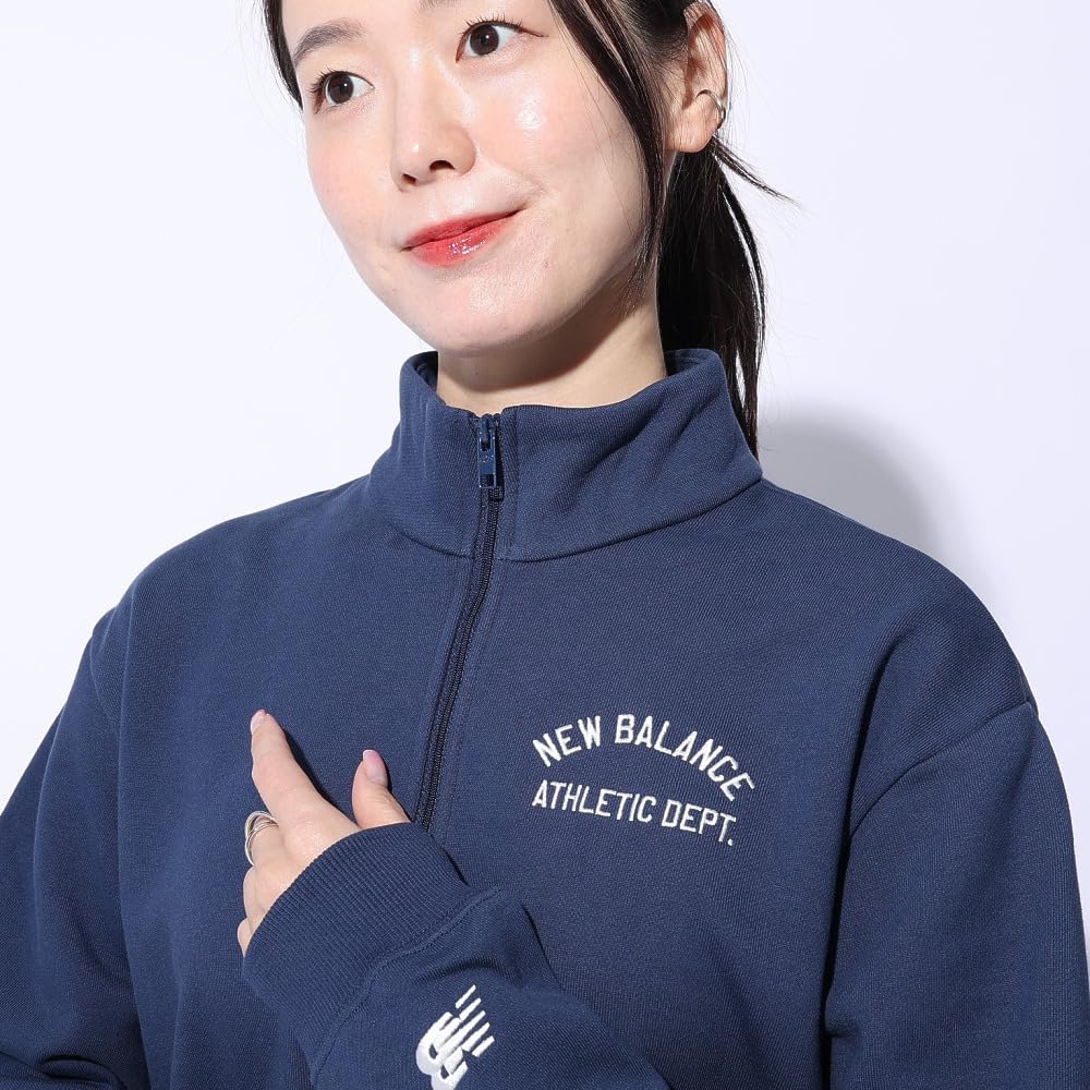 New Balance Greatest Sweatshirt NNY Women's Sportswear's Half-Zip (WT41538) (NB Navy)