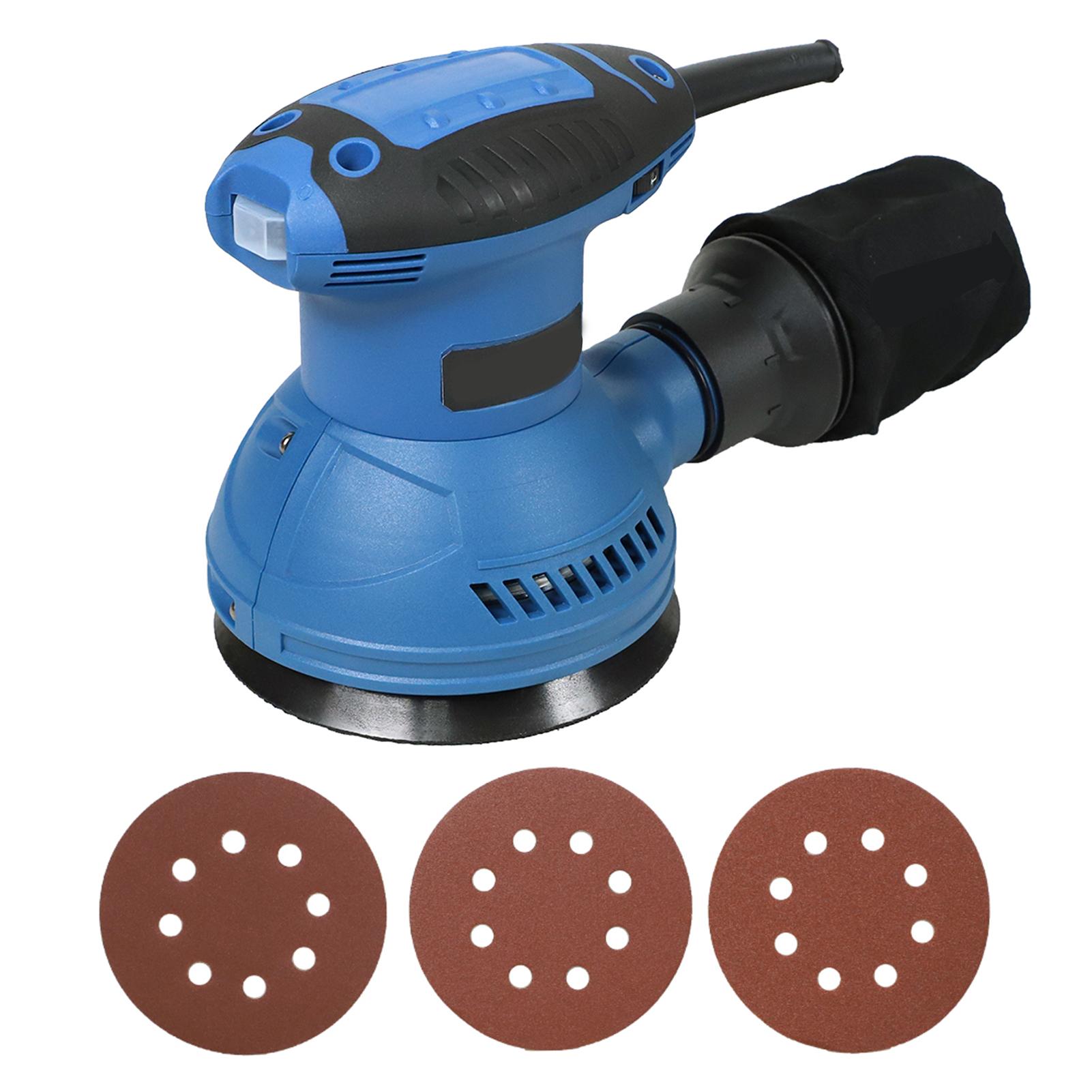 

Профессиональный шлифовальный станок 320 Вт, портативный электрический шлифовально-полировальный станок со съемным пылеуловителем EU Plug синий