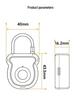 Smart Fingerprint Padlock for Secure Storage & Travel