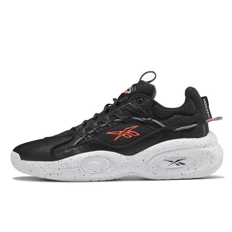 

Reebok Solution Mid Unisex Black White Orange Flare HR0514 EU 42