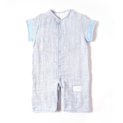 10mois  Dimoi  6way Sleeper Fluffy Gauze  6-layer Gauze  Powder Blue 22151021