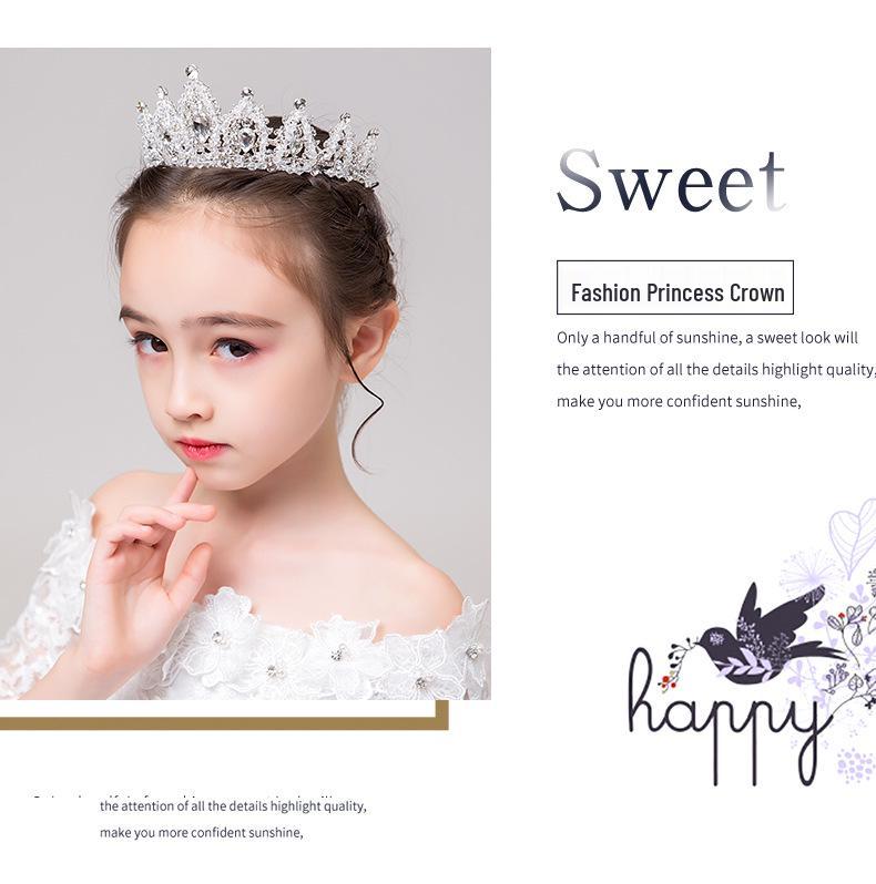 Frozen Elsa Princess Crown Crystal Headband for Girls - Kids' Birthday Gift