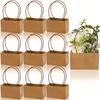 Kraft Paper Folding Tote Bag-shaped Waterproof Teacher's Day Basket, Flower Box, Flower Art Arrangement, Gift Flower Bag