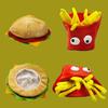 Cartoon Decorative Fries Hat Creativity Halloween Cap Novelty Photo Props Cap  Children