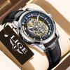 Men Watch Skeleton Quartz Wristwatch Gold Skeleton Retro Man Watch Top Brand Luxury Clock Mens Watches
