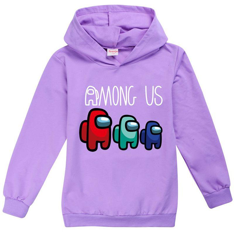 Among Us Game Kids Hoodies Boys Girls Impostor Hooded Sweatshirt Tops Jumpers