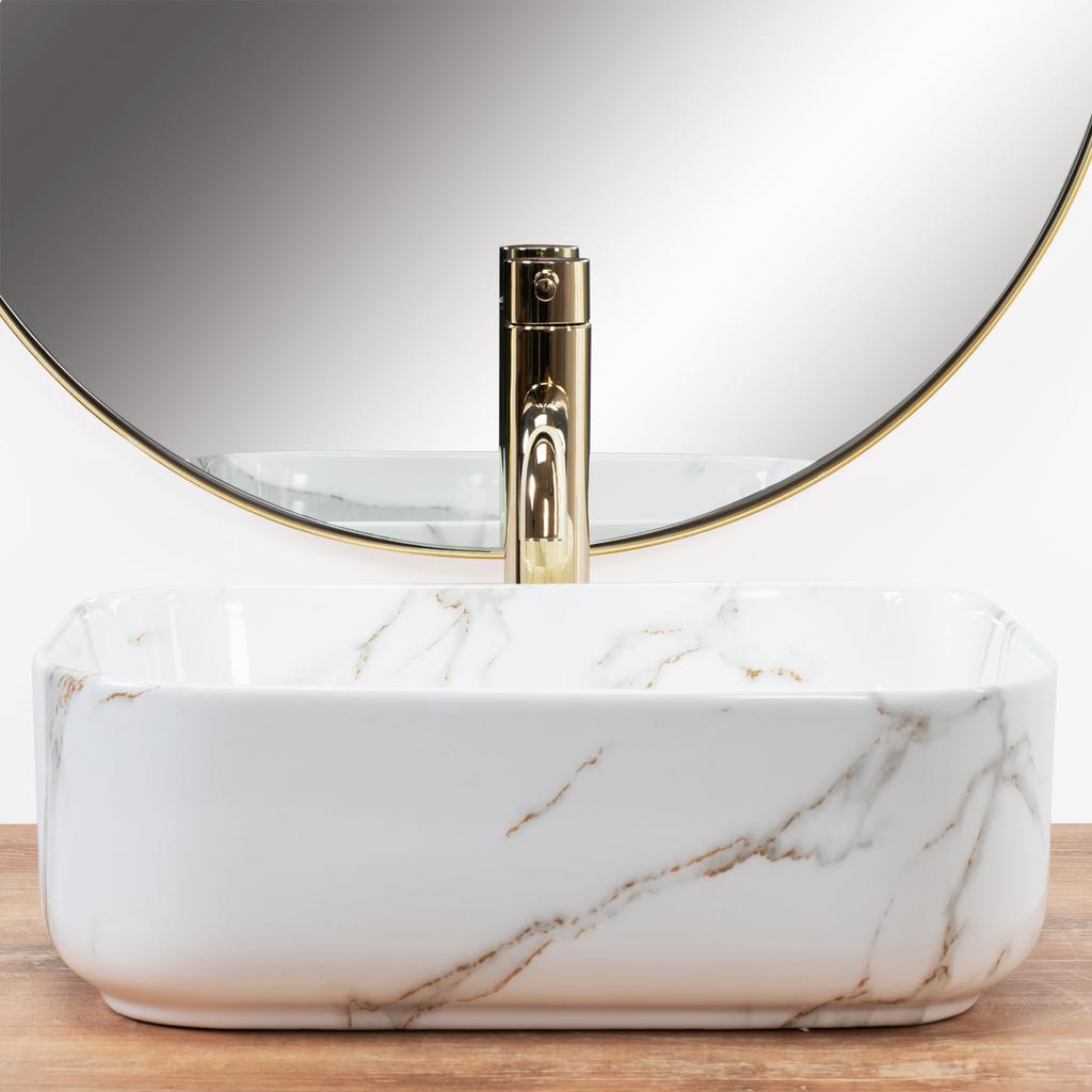 Umywalka demi mini shiny aiax - nablatowa sku rea-u5065