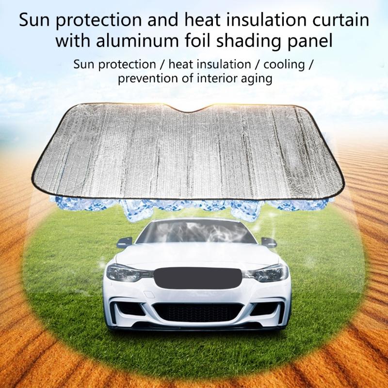 Automotive Protection Sun Shade Strong Aluminum Foil Car Window Cover For Greatest Heat Reflection Windshield Cover