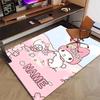 Custom Melody Mat Personalized Name, Polyester Washable Indoor Entryway Rug, Gift for Christmas, Easter, Thanksgiving Day
