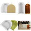 U-shaped/arch Shaped Candle Silicone Mold Diy Manual Rainbow Bridge Geometric Candle Making Supplies 3D Soap Resin Process Molds