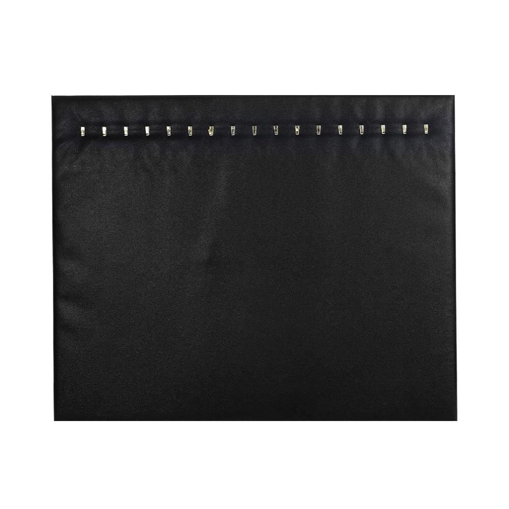 Set of 4 Jewelry Stands with 17 Hooks and Leather Designed for Efficient Display of Necklaces Bracelets and Chains