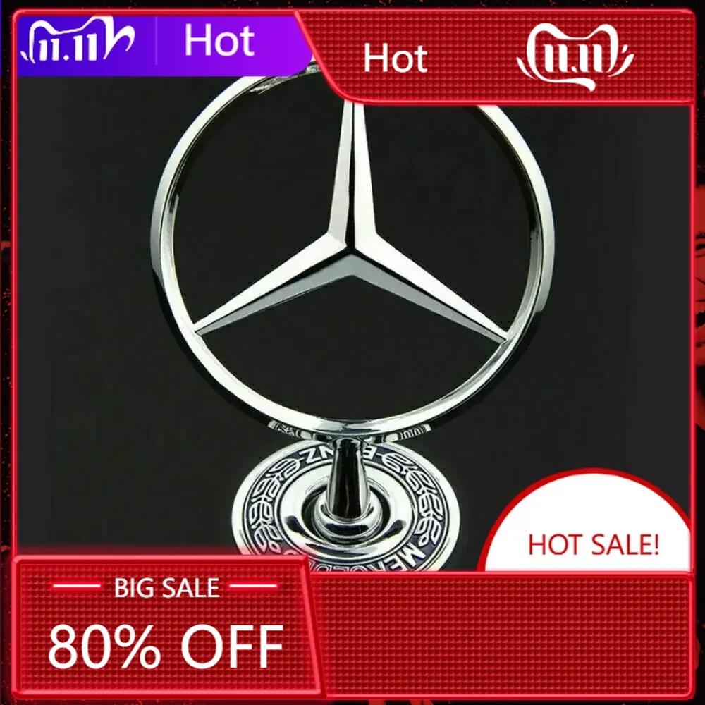 C200 E200 For Mercedes Benz Star Bonnet - Badge for Car Hood Front Chrome Logo Hood Marking for Benz C E S Class W204 W205 W212