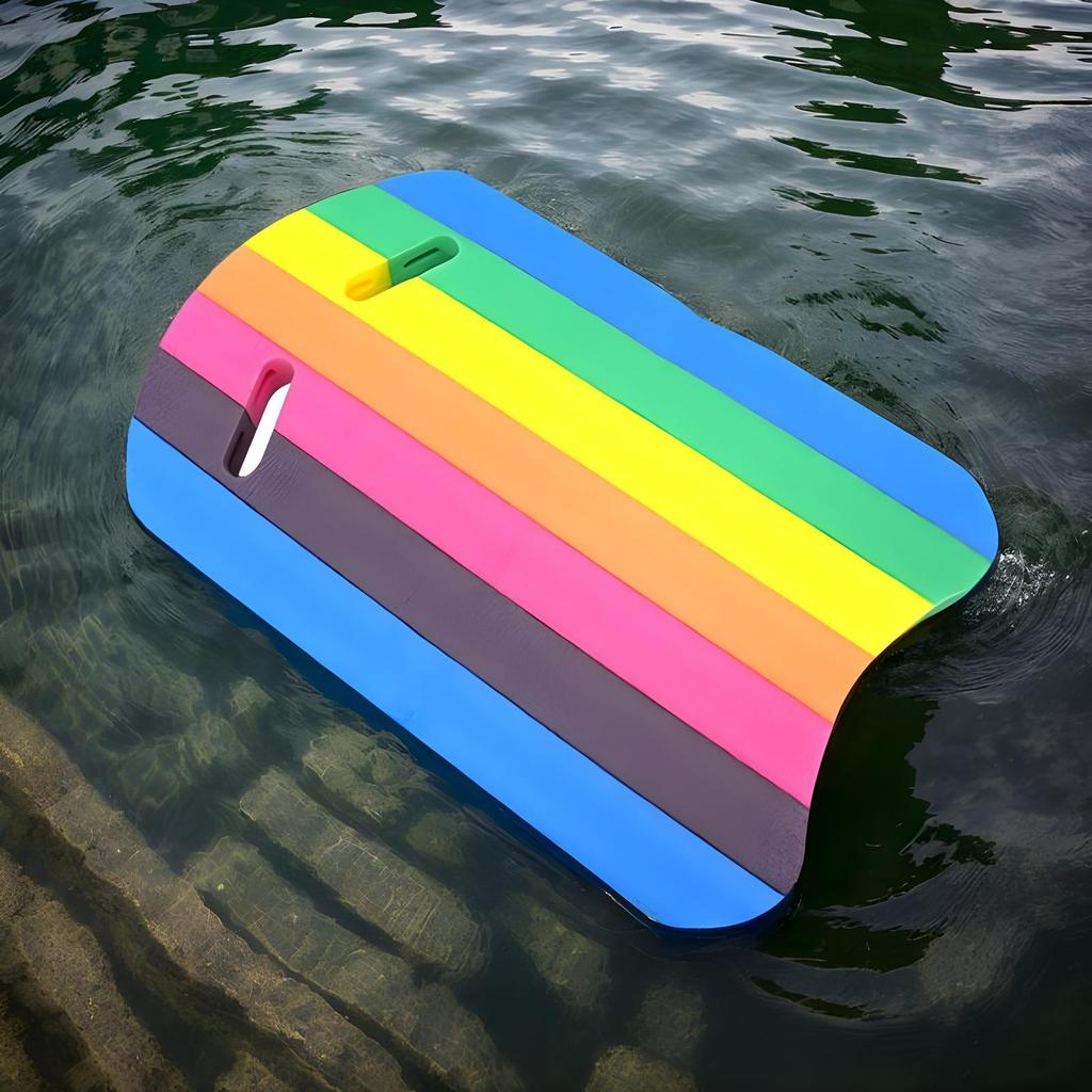 Rainbow Kick Board Swimming Training Kick Board Foam Floating Board Swimming KickboardFloat Hand Board Rainbow Float Board