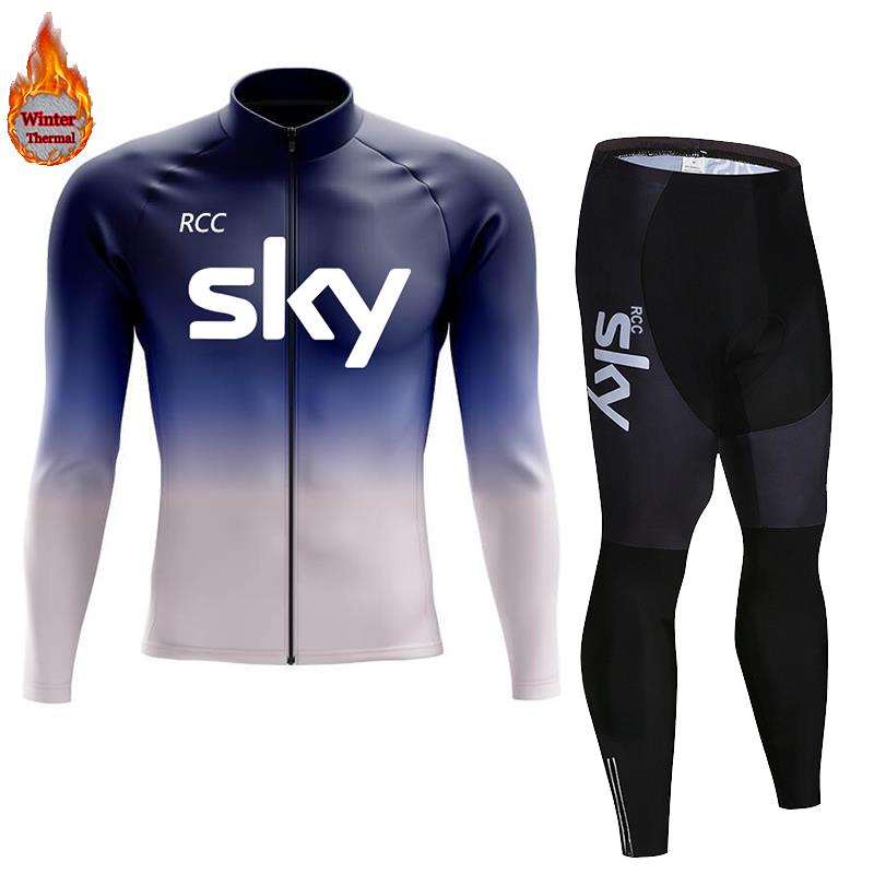 

2026 Winter Warm Cycling Clothing Set Thermal Fleece Cycling Jersey Men s Mtb Clothing Man 2023 Blouse Uniform Bicycle Clothes Complete Set Asian size - XS
