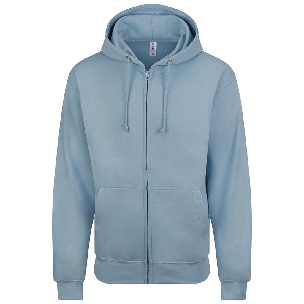 Awdis Mens Plain Full Zip Hoodie