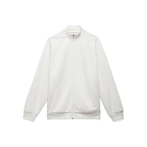 adidas Logo Letter Print Zipper Stand Collar Jacket Unisex White XL белый