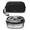 Tomtoc Gadget Large Capacity Travel PC Peripherals Storage Small Item Mouse Business Convenient Two Black Pouch, Pouch, Pouch, Organizer, Bag, Case,
