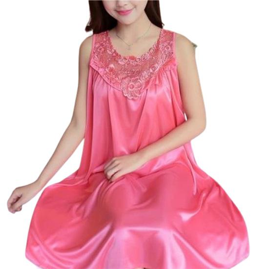 

Чудові жіночі нічні жіночі сорочки для сну без рукавів з мереживними швами. One Size