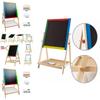 Wooden Double Sided Children Art Board With Adjustable Height For Creativity And Learning