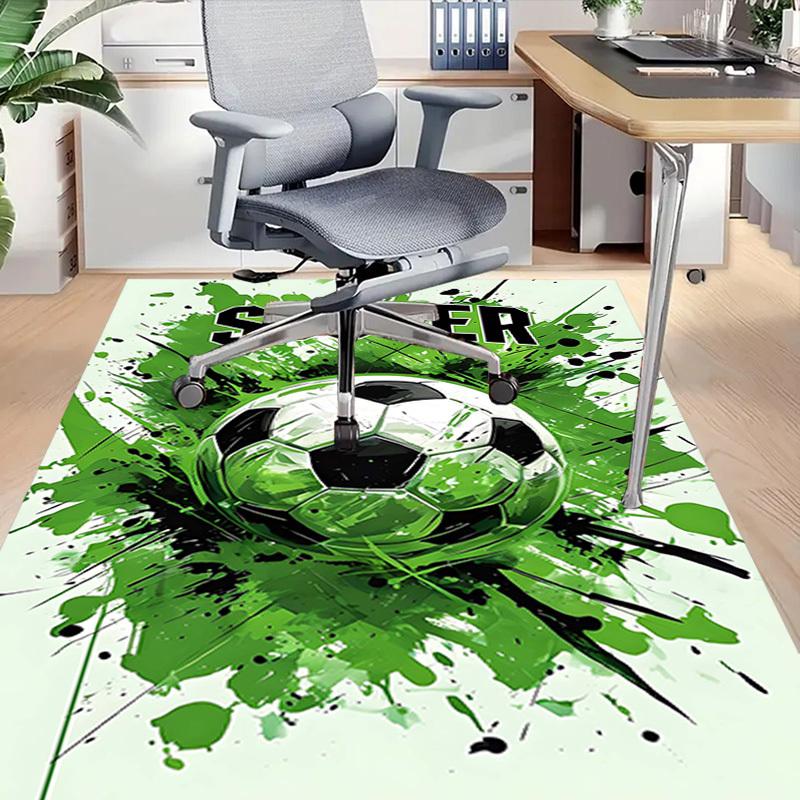1PC Soccer Ball Extra Large Non Slip Floor carpet, Office, family, bedroom, Studio Large Area Rug Indoor Rugs, , Vibrant Colors