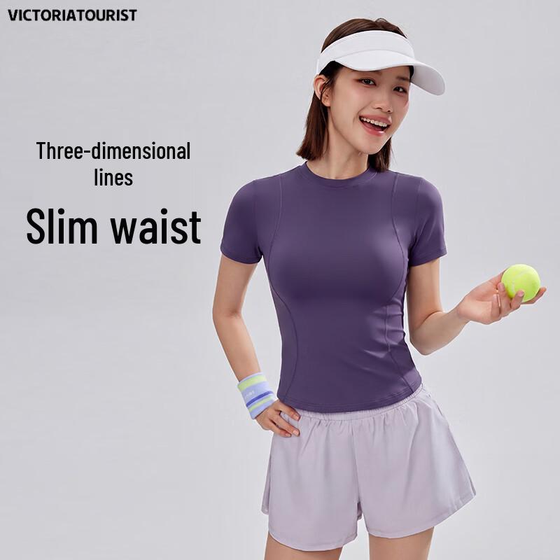 VICTORIATOURIST Women s Quick-Dry Athletic Short Sleeve T-Shirt L