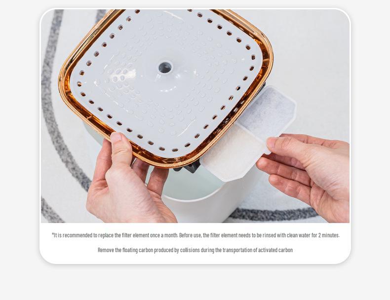 Smart Automatic Cat Water Fountain with Large Capacity and Circulating Filtration