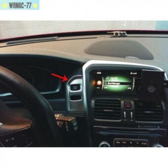 1X For Volvo XC60 2010-2017 Steel Start Button Ignition Switch Cover Trim Silver