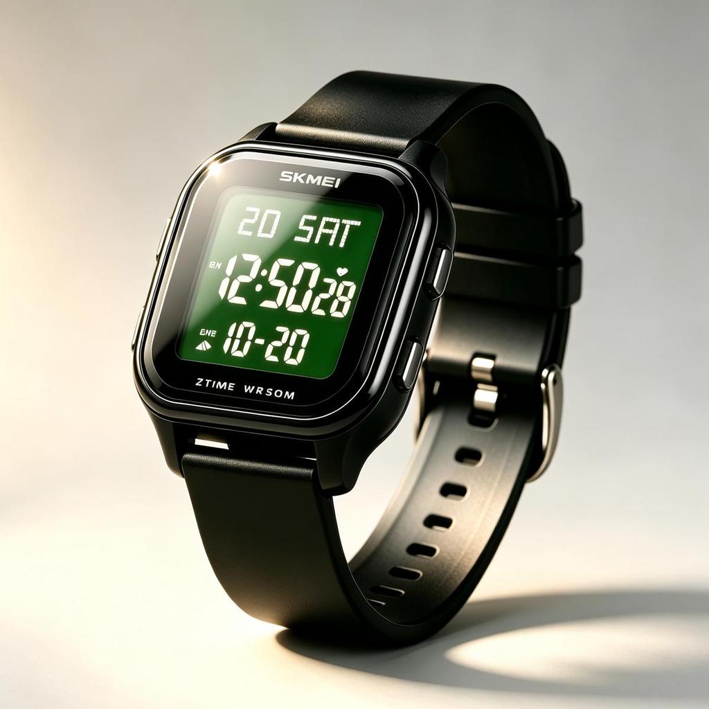 Men's Digital Watch SKMEI Square 50M Waterproof School 1858