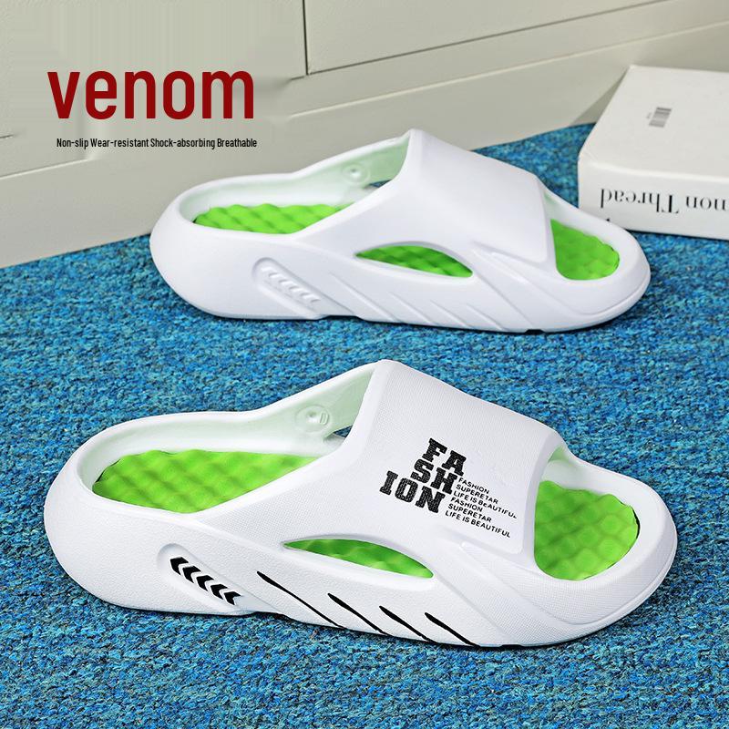 Two-Color Non-Slip Flip-Flops: Trendy Plus Size Beach Slippers for Men & Women