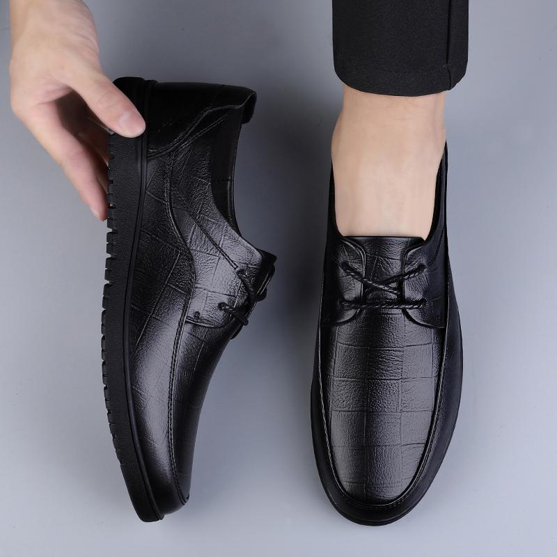Fashion Elegant Business Shoes Men's Wedding Wedding Shoes Versatile Suit Shoes Genuine Leather Casual Shoes for Men's Free Delivery