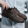 Fashion Business and Casual Men's Leather Shoes Minimalist and Retro Design Styles Outdoor Leisure Street Fashiona Adult Shoes Hot