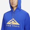 Nike Dri-Fit Trail Logo Print Hoodie Men Tops Vivid-Royal-Blue DV9325-405