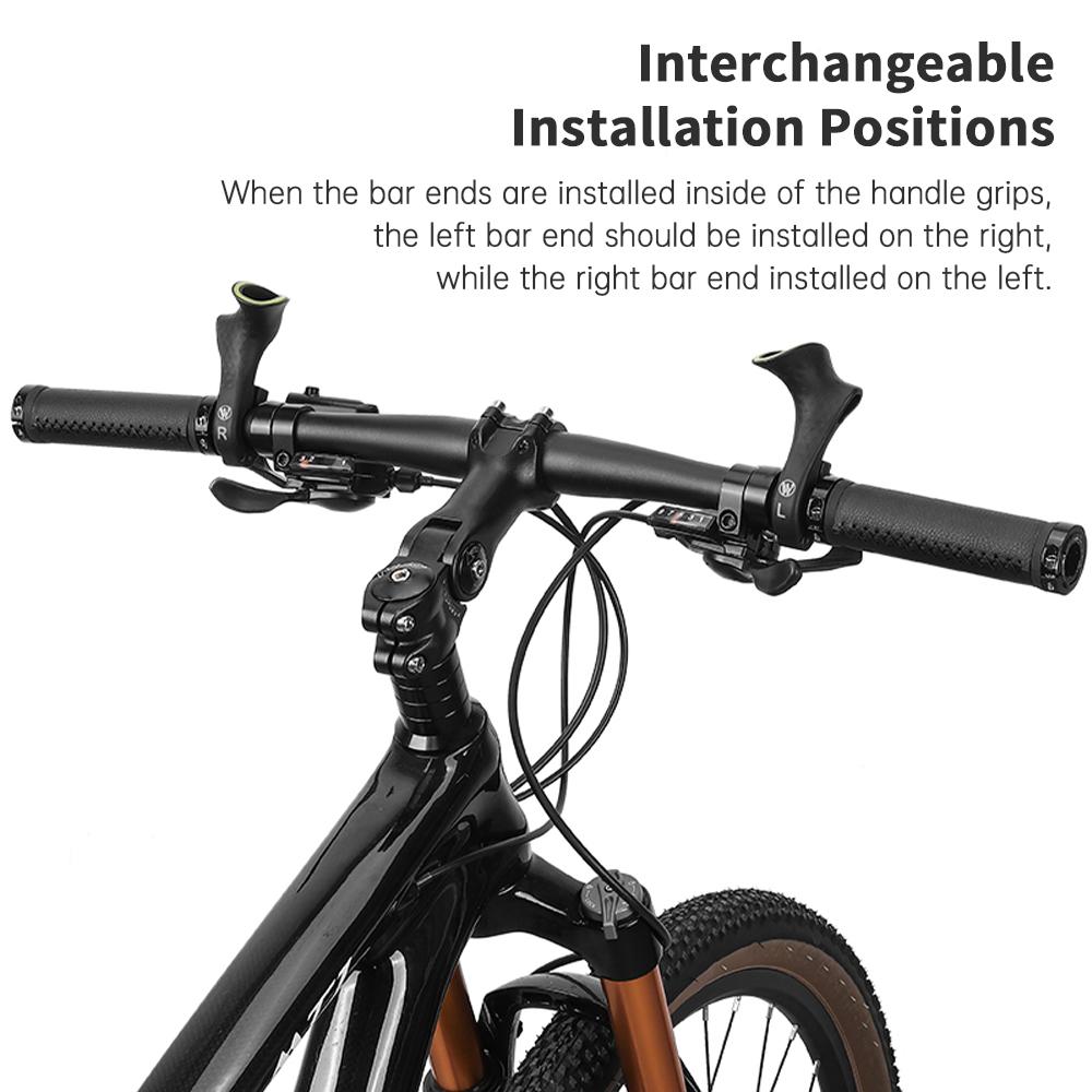 Fahrrad-Lenkerenden, ergonomische, rutschfeste MTB-Mountainbike-Lenkerenden für 21,822,8 mm-Lenker