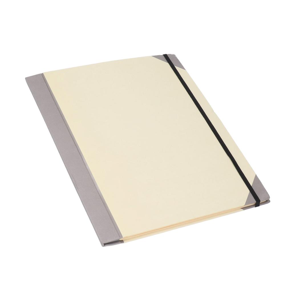 Document Organizer Folio Secure Storage Prevent Loss PU Leather Expanding File Folder Beige