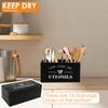 Holz Küche Besteck Caddy Organizer Besteck Besteckständer Halter mit 3 Fächern Abtropf Aufbewahrungsregal für Restauranttisch