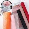 1 Rollo Papel Malla Envoltura de Flores Decorativo Llamativo Poliéster Suministros para Manualidades Papel Envoltura de Flores para Ramo