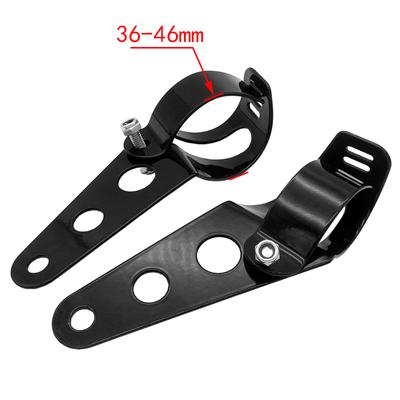 Universal Motorrad Scheinwerfer Montage Halterung Gabel Ohren Teller Halterung Klemme Halter für Chopper Bobber Cafe Racer Zubehör