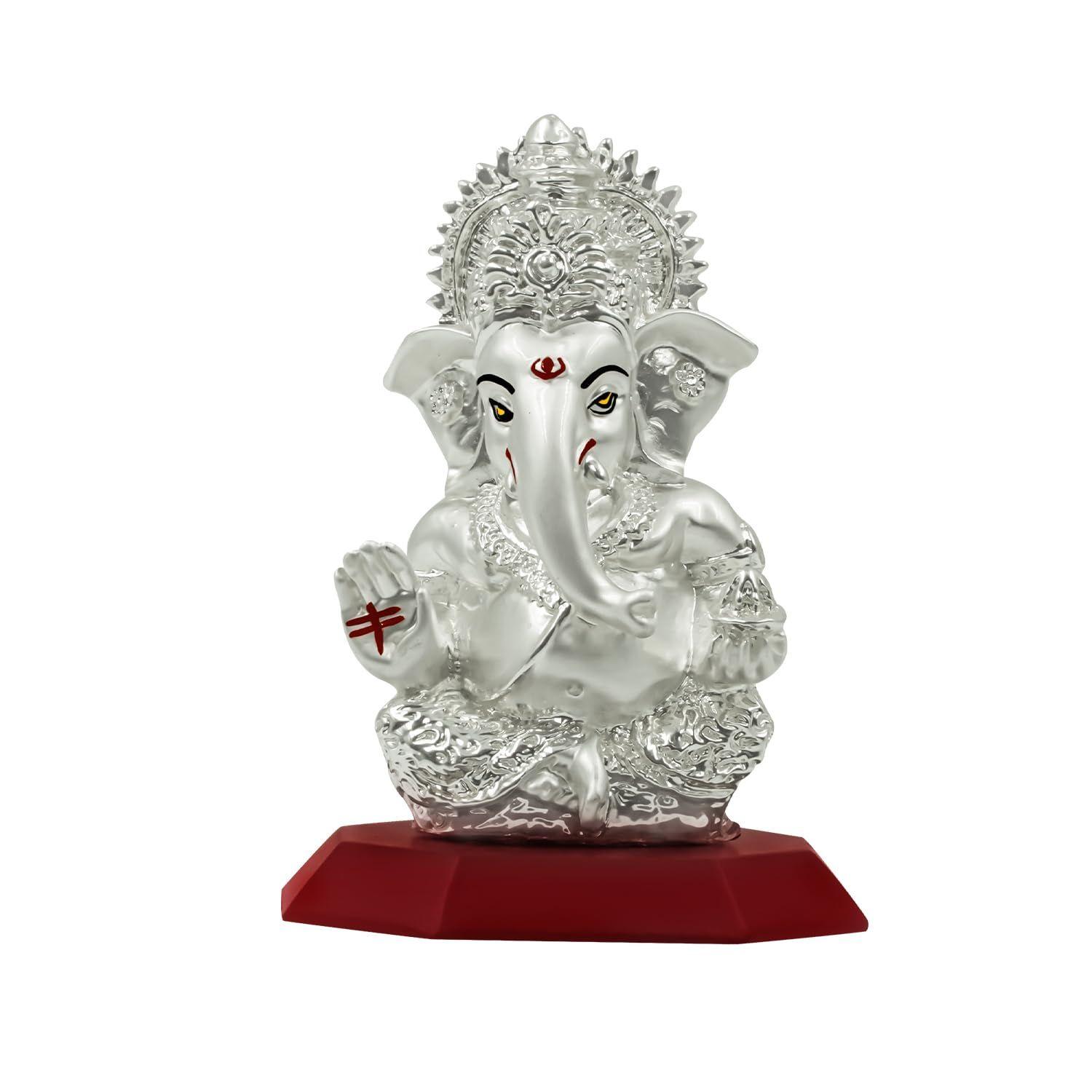 

Ganesha Idol for Home Decor Showpiece Statue of Lord Ganesha for Tabletop Ganesh Ji Murti for Puja Room, Festival Gift Ganpati Figurine for Prosperity