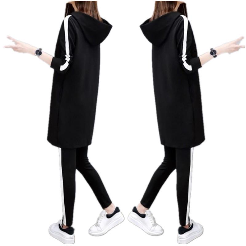 Women's Plus Size Casual Suits - Loose & Slim Two-Piece Sports Sets for Spring & Autumn