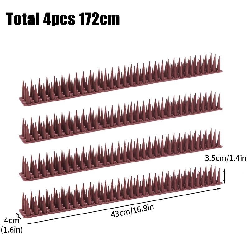 43Cm-430Cm Plastic Anti Bird Pigeon Spikes Stainless Steel Bird Repeller Detachable Anti Climb Fence Wall Spike For Repeller