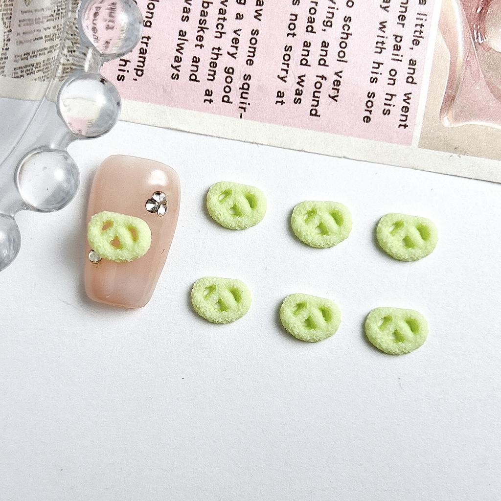 New Mini Realistic After-Eating Series Cookie Resin DIY Nail Art Accessories Handmade Ball Filling