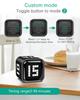 Flip Motion Digital Timer, 3 Mode Loud/Vibrate/Silent Countdown Timer, USB-C Rechargeable, for Kitchen Study Workout ADHD Focus