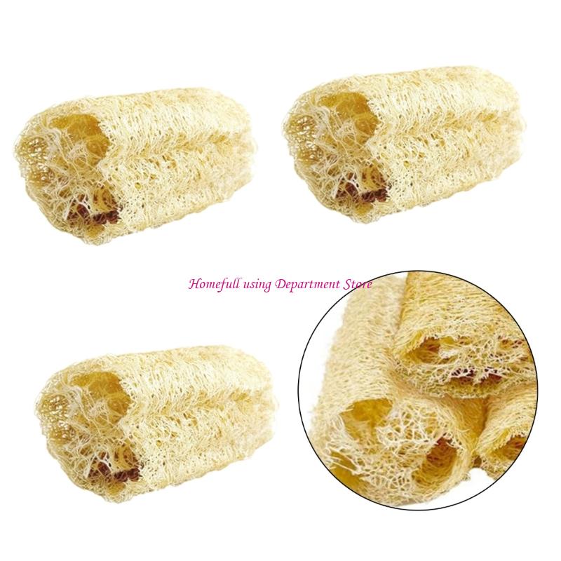  4pack Natural Loofah Rabbit Toy for Mices Pet Encouraging Exploration and Dental Healths Durability Safe