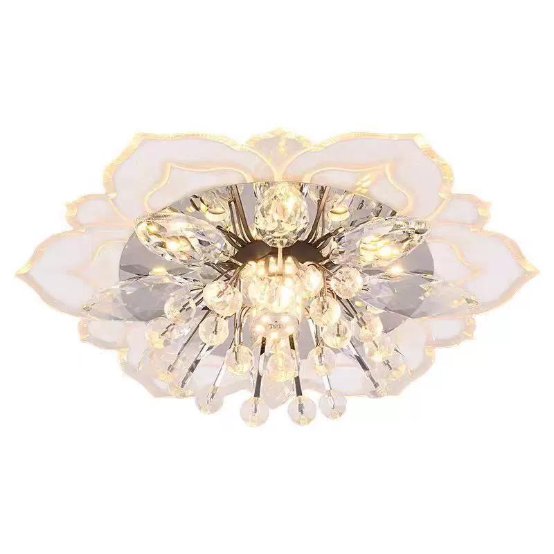 9W Modern Crystal Petals LED Ceiling Light Aisle Hallway Corridor Stairway Kitchen Coffee Bar Indoor Lamp