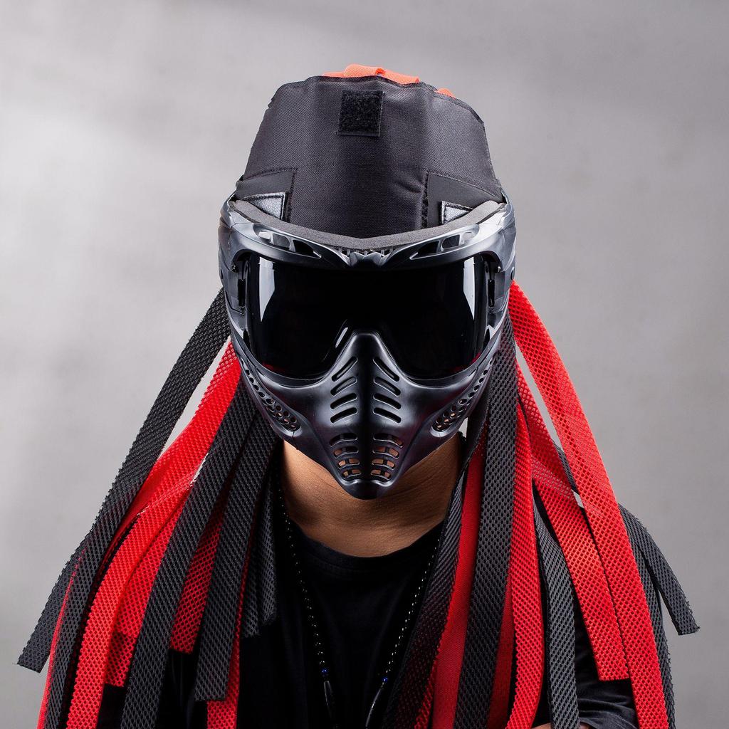 Cyberpunkový taktický copánkový maska pro venkovní cyklistiku a cosplay